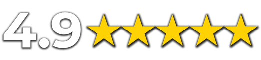VertiAid 4.9-star customer rating badge, symbolizing trusted Vertigo Relief & Inner Ear Balance Support