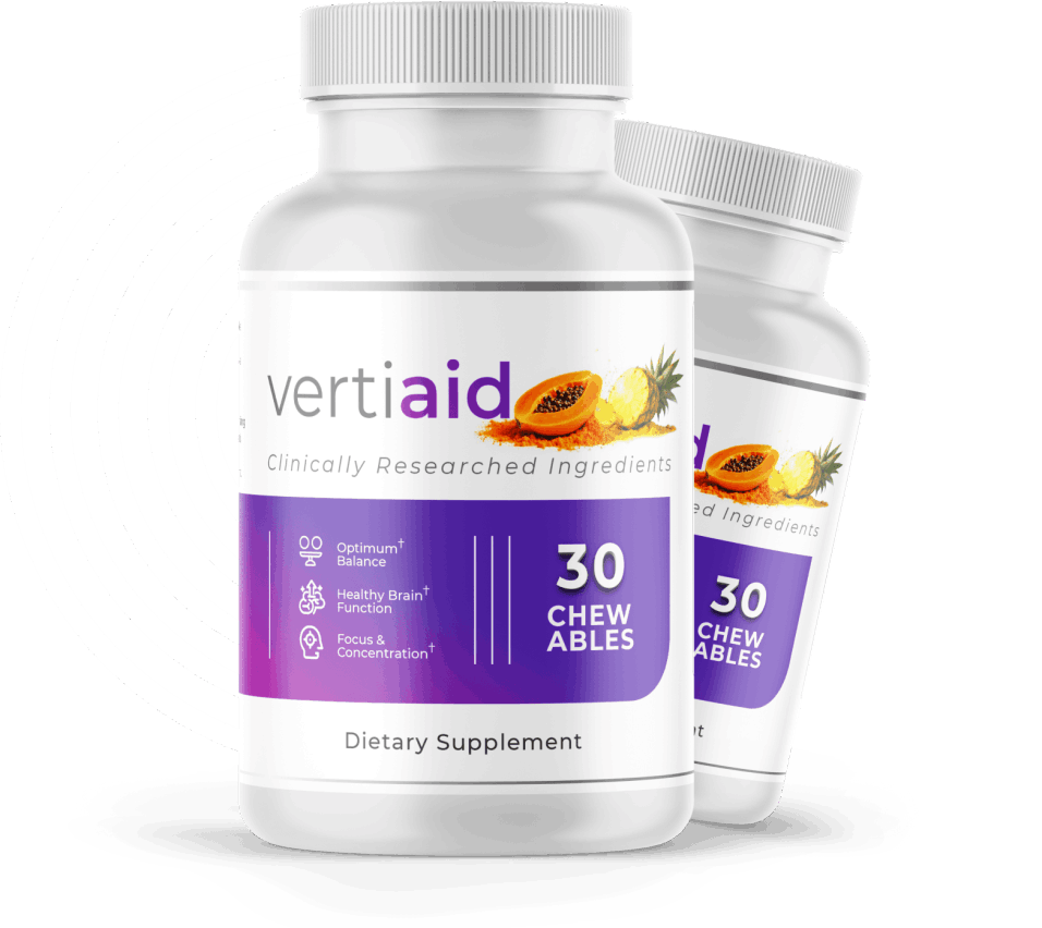 2 bottles of VertiAid Vertigo Relief & Inner Ear Balance Support