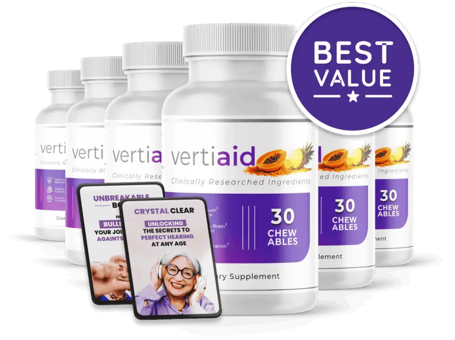 VertiAid 6-bottle pack with bonus offer – best value for vertigo relief